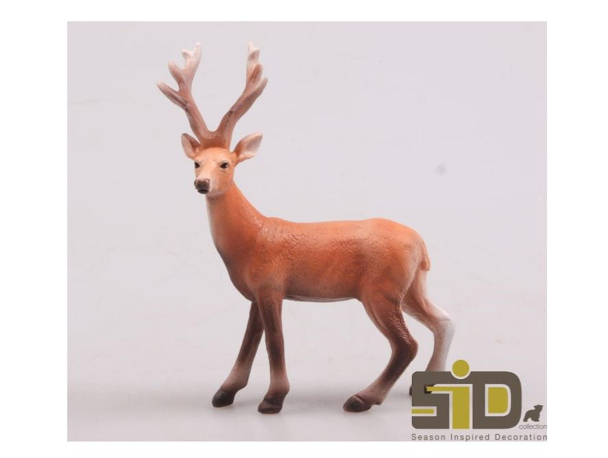 Season inspired decoration rendier poly naturel 11x6x15cm