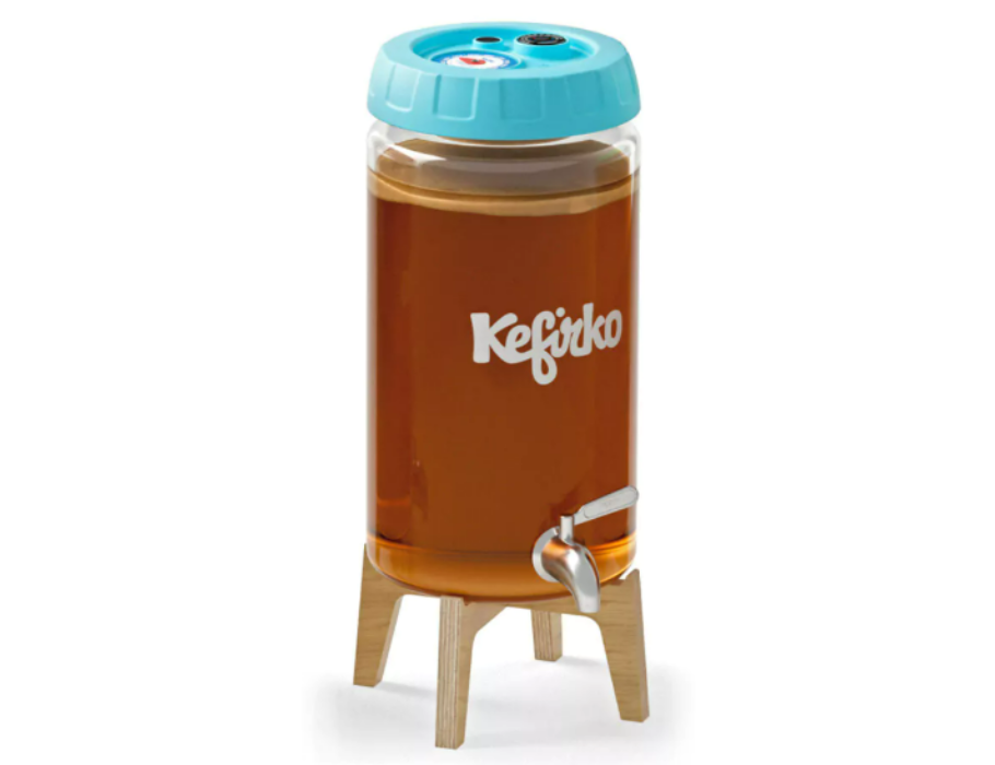 Kefirko kombucha fermentation pot - drink dispenser - 4l blue
