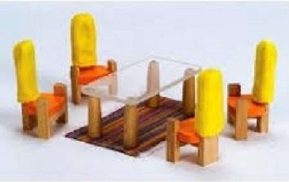 Van derdoelen wanju dollhouse furniture dining room