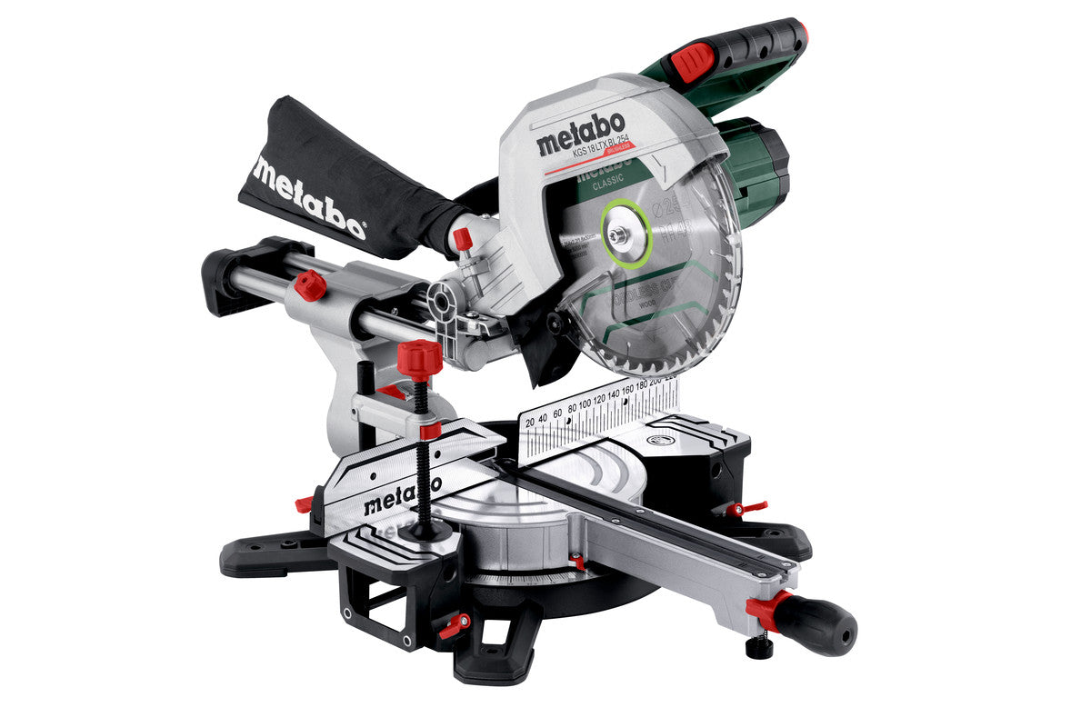 Metabo kgs 18 ltx bl 254 | accu afkortzaag | 254mm | 18v | body | zonder accu's laders