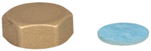 Tapa terminal de latón Kirchhoff, lisa, con junta 3 4, para salida del colector - 988524655