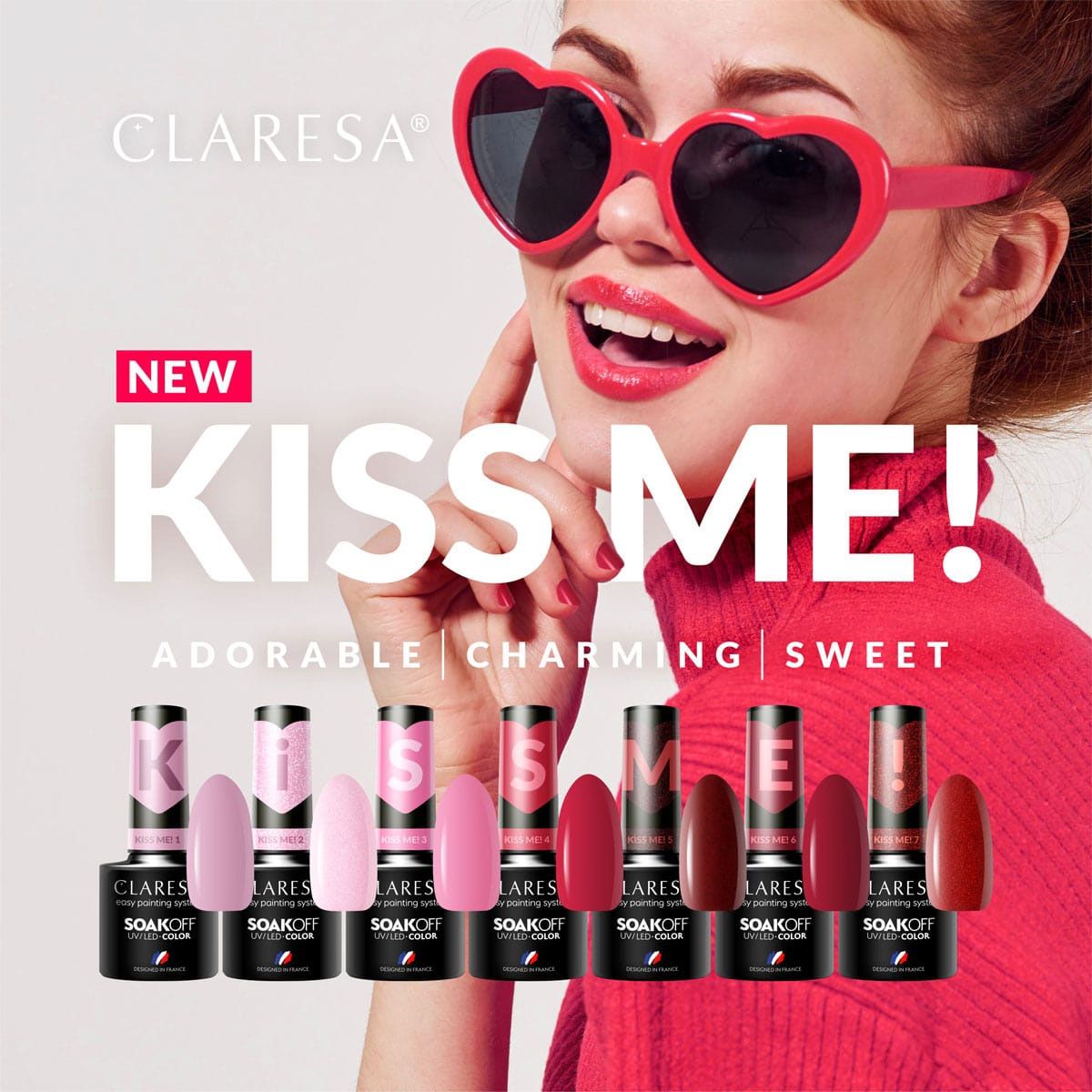 Claresa uv led gellak 5ml kiss me 5