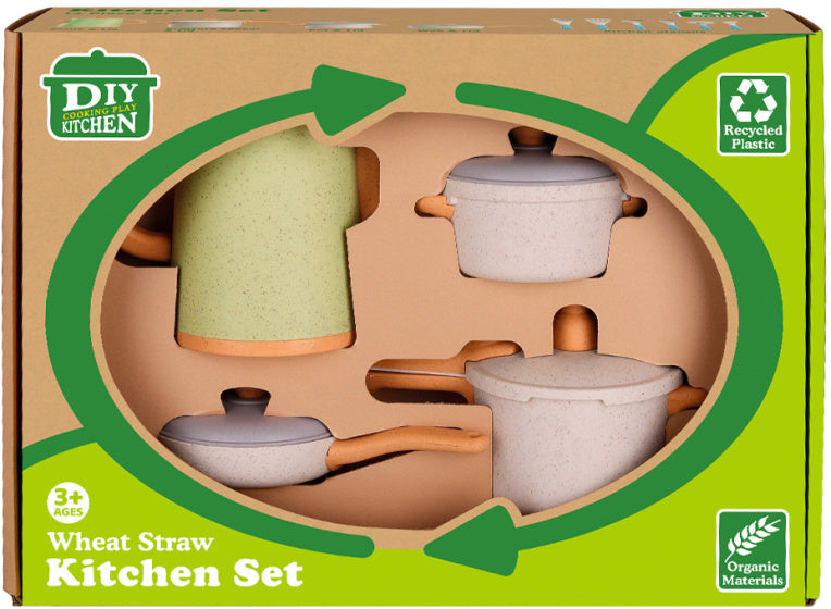 Küchenspielzeug Kochausrüstung Küchenzubehör Spiel Set recycelt