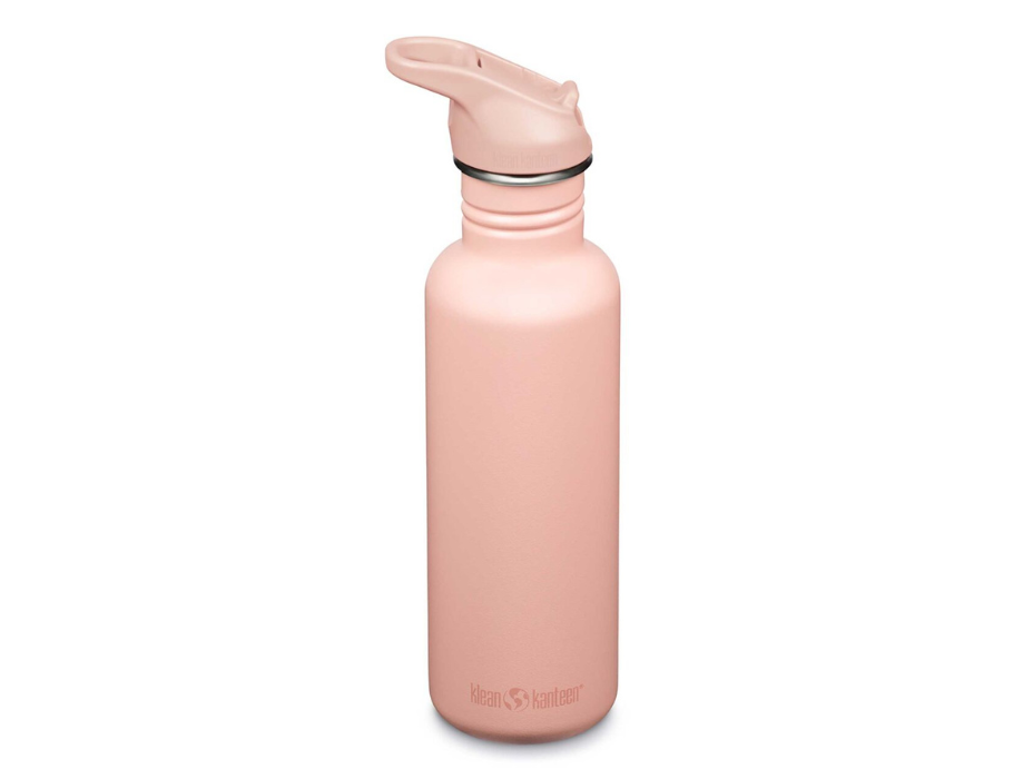 Klean Kanteen Drinking Bottle - Classic - Sports Cap with Flip - Peach Parfait - 800 ml