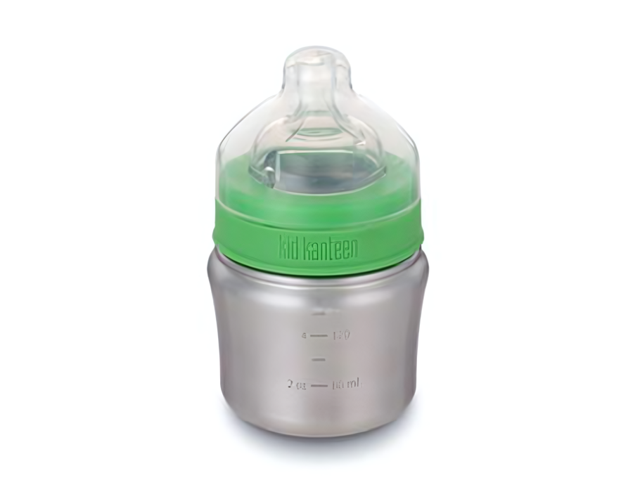 Klean kanteen kūdikių geriamasis buteliukas 0-6 m - nerūdijantis plienas - 148ml - lėtas srautas