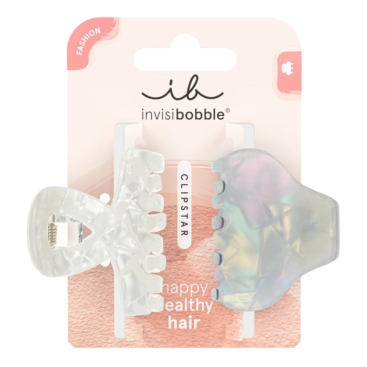 Invisibobble clipstar pearly frost 2st.