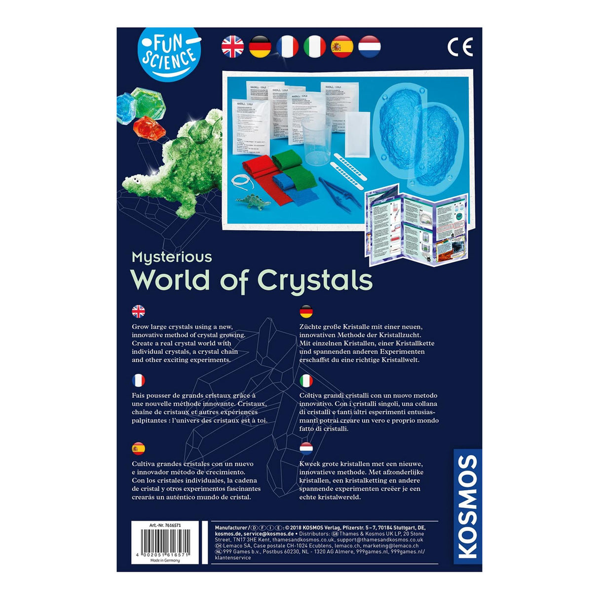 Cosmos World of Crystals Experiment Set