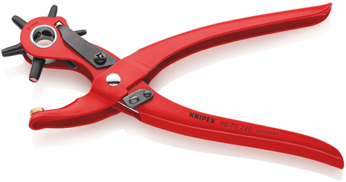 Knipex revolver stanstång | 220mm längd | röd pulverlackerad - 90 70 220 st