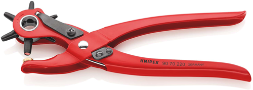 Knipex revolver stanstång | 220mm längd | röd pulverlackerad - 90 70 220 st