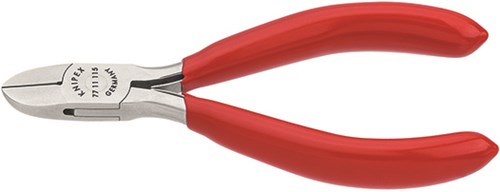 Knipex Diagonal Cutter Round Head + Wire Clamp 115 mm - 7711115