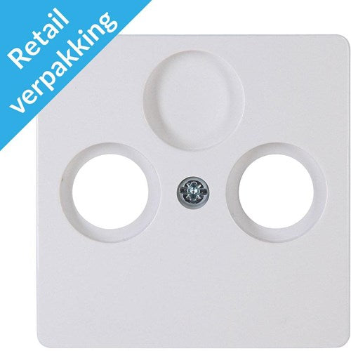 Kopp Paris placa de cubierta blanca ártica para coaxial - 4625040