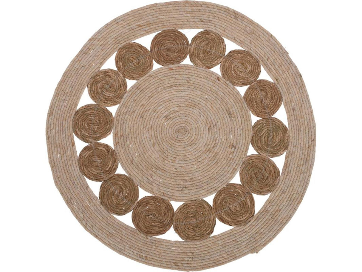 Home styling vloerkleed gevlochten rond ø80cm