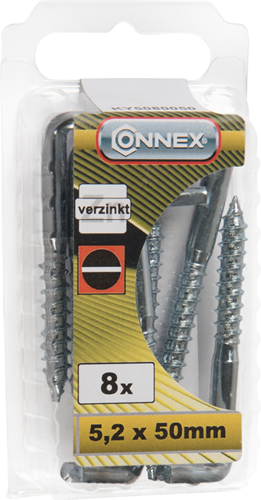 Vis d'agrafe Connex 5,2x50 fente 8 pcs vz - ky5080050