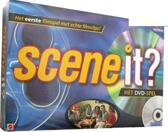 Escena del juego de DVD de Mattel, prueba tu conocimiento de películas y estrellas de cine