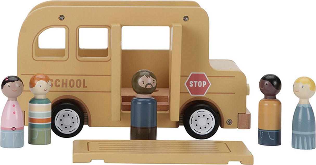 Little dutch schoolbus met poppetjes fsc
