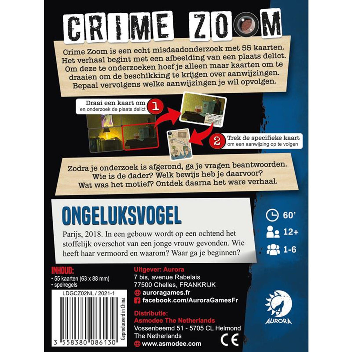 Asmodee Crime Case 2 Ongeluksvogel