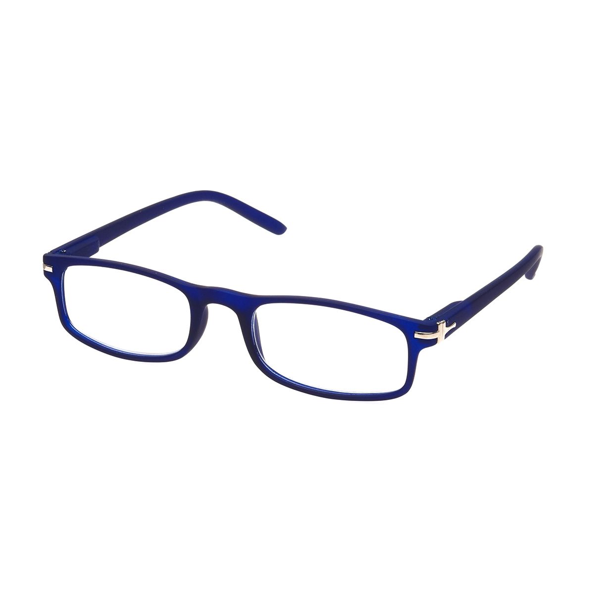 Spectrum reading glasses matt blue rectangular 3.00