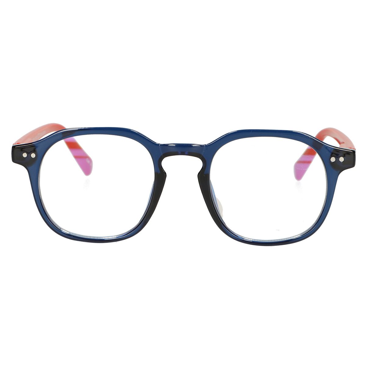 Spectrum computerbril blauw oranje 1.00