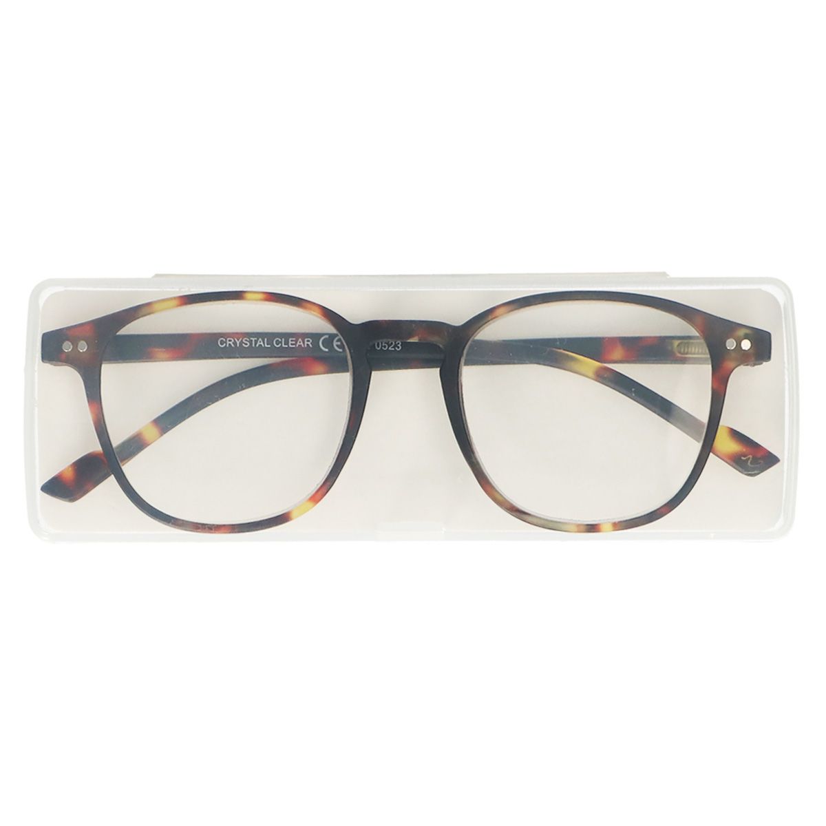 Spectrum reading glasses ultra flat in case havana 2.50
