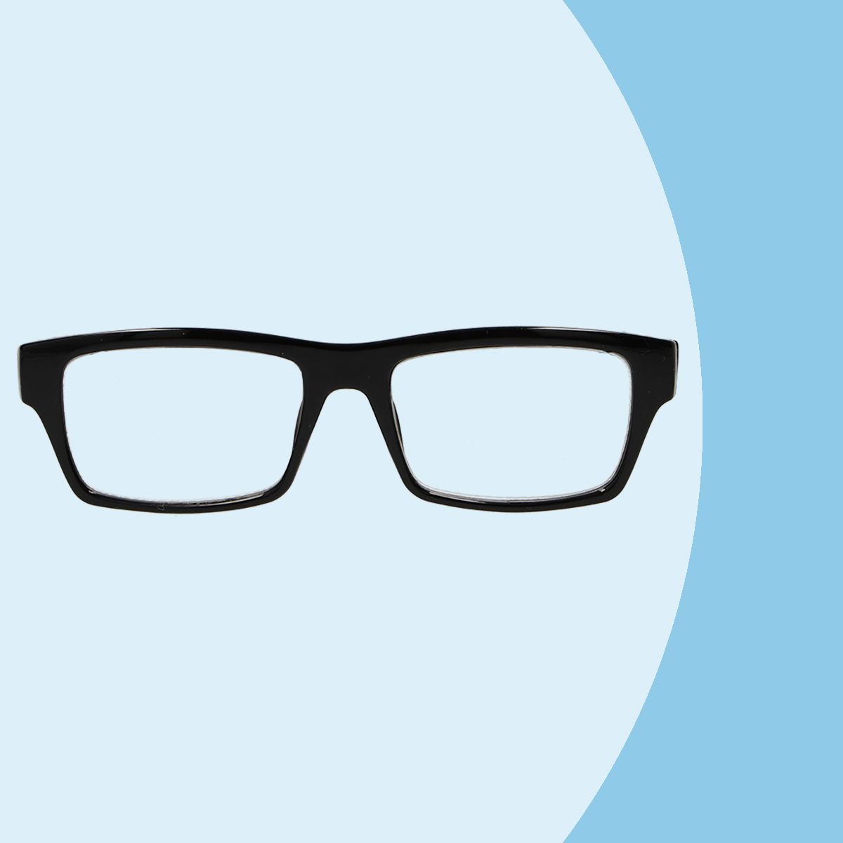 Spectrum reading glasses black 1.50 rectangular