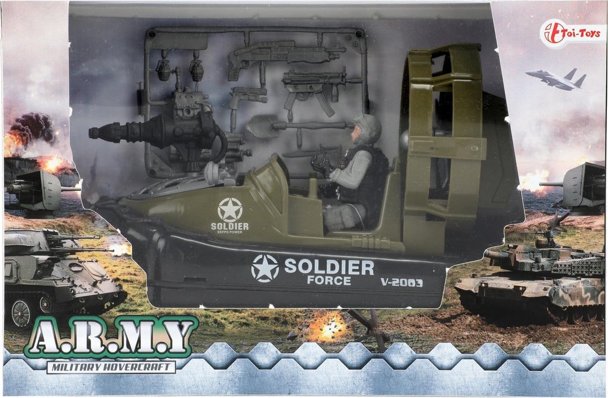 Toi-toys bateau à moteur de force de soldat militaire