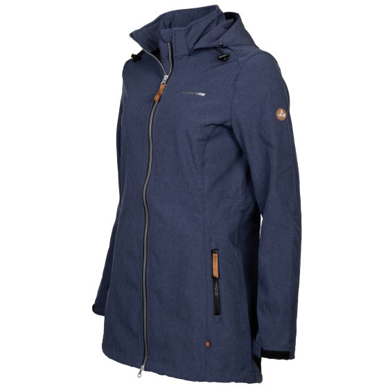 Lebenslinie Kya Softshell Parka Damen dunkelblau Größe 4xl