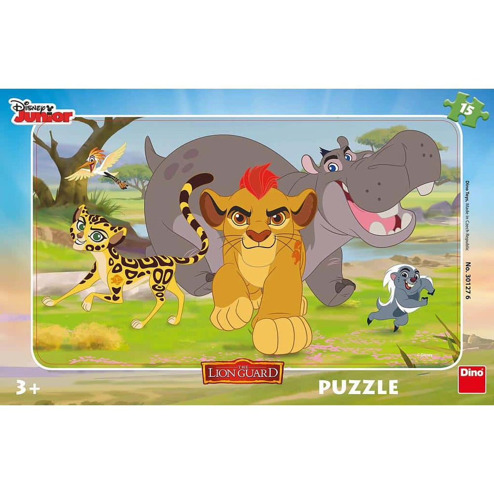 Dinotoys dino puzzle - Disney frame puzzle the lion guard - 15 pieces