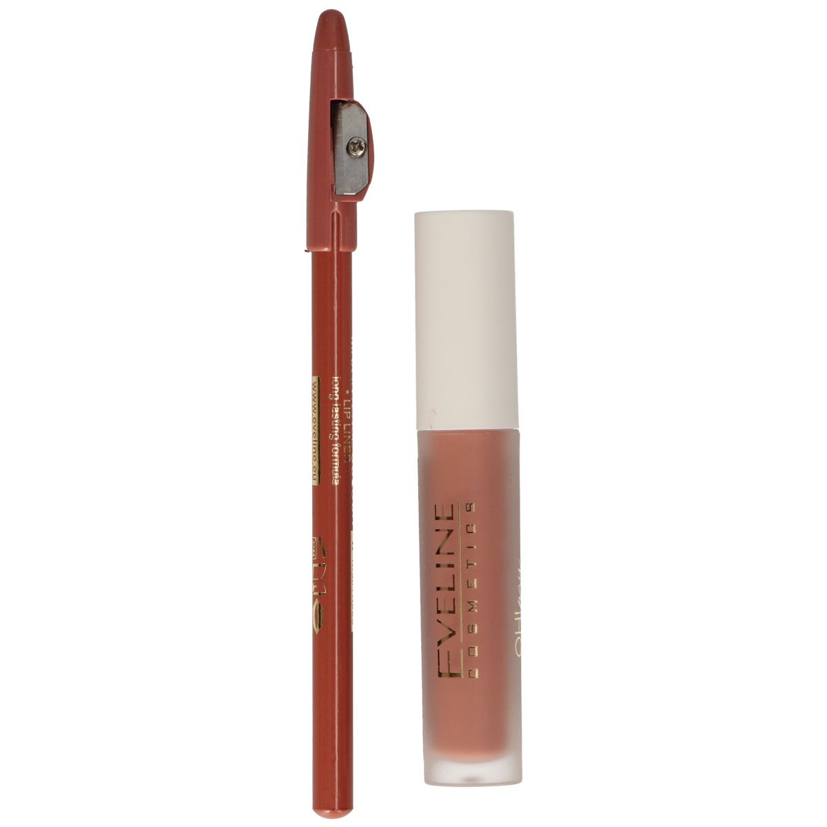 Eveline oh! my lips silky matt liquid lip kit no. 14 choco truffle
