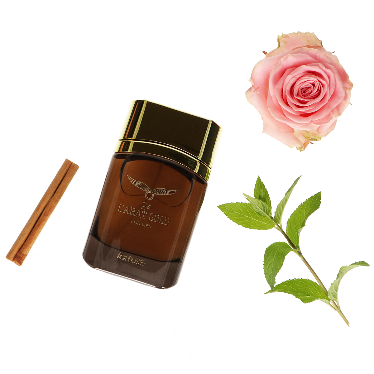 Lamusê lamuse eau de toilette spray men 24 carat gold 100ml