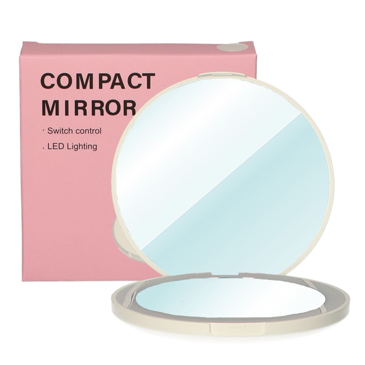 Lsp lusterka Kompaktowe lusterko workowe okrągłe 5x powiększające z diodą LED