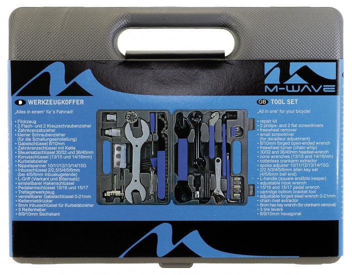 M-Wave Bicycle Tool Case tout en une seule pièce de 43