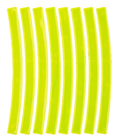 M-Wave Reflective Stickers White + Yellow 16 Pieces