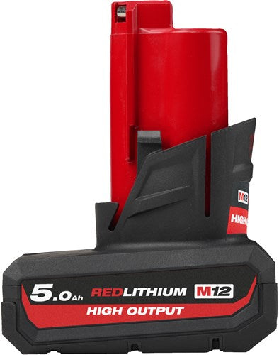 Milwaukee accessoires m12 hb5 (high output) | m12 high output 5.0 ah accu - 4932480165