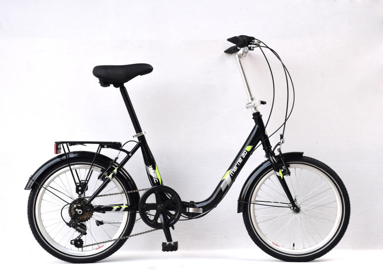 Bicicletta pieghevole Magic Marne 20 pollici unisex 6v freni a V nera
