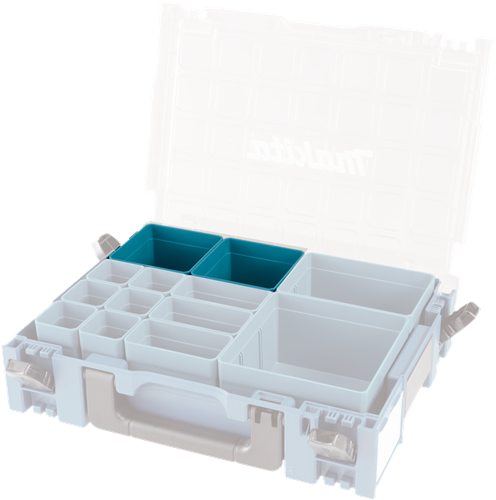 Caja de inserción de accesorios Makita 100x100mm organizador mbox - 191x95-9 - 191x95-9