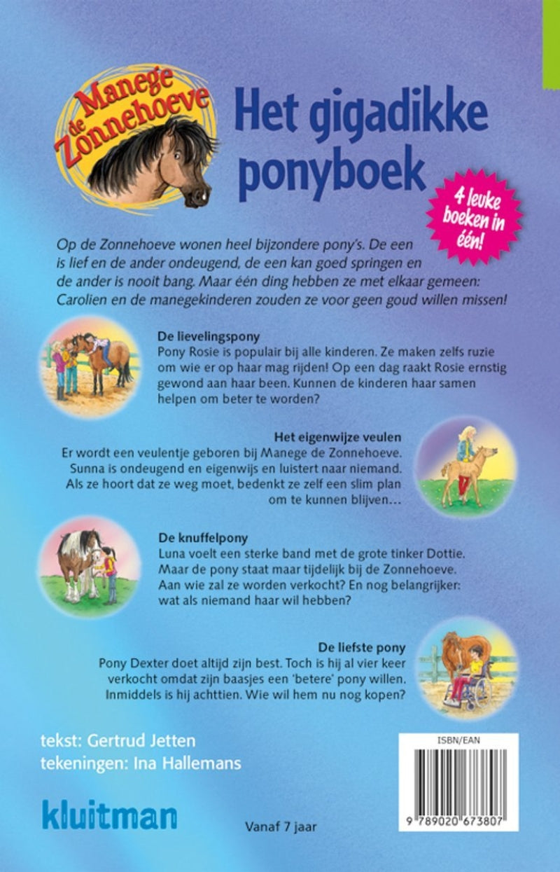 Kluitman manege de zonnehoeve- het gigadikke ponyboek
