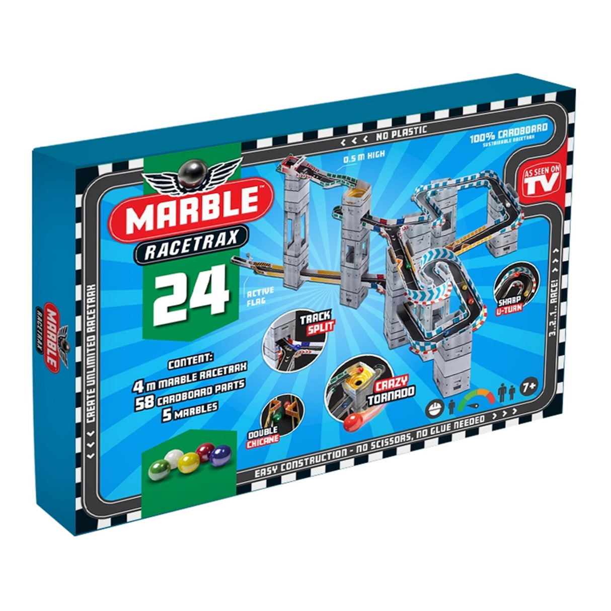 Marble racetrax starterset 24 sheets 4m