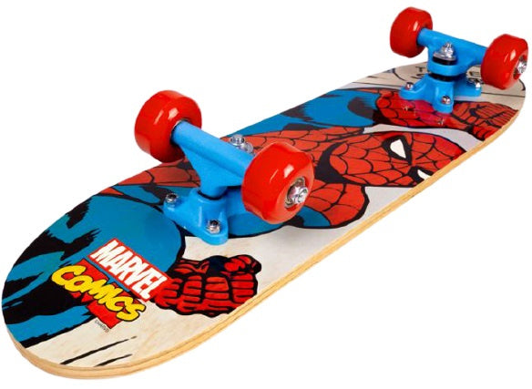 Marvel Spider-Man Skateboard 61 x 15 x 10 cm de madeira