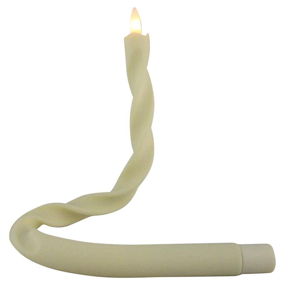 Magic flame candles led diner flex swirl 40cm ivoor