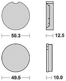 Trw remblokken mcb 16 brake pad mcb 16 organic standard