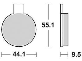 Trw remblokken mcb 18 brake pad mcb 18 organic standard