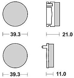 Trw remblokken mcb 504 brake pad mcb 504 organic standard
