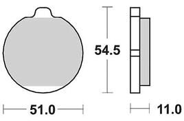 TRW brake pads MCB 505 brake pad MCB 505 organic standard