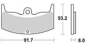 Trw remblokken mcb 526 brake pad mcb 526 organic standard