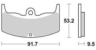 Trw remblokken mcb 543 brake pad mcb 543 organic standard