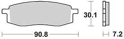 Trw remblokken mcb 549 brake pad mcb 549 organic standard