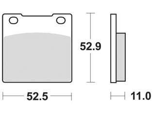Trw remblokken mcb 55 brake pad mcb 55 organic standard