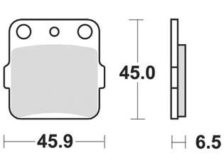 Trw remblokken mcb 554 brake pad mcb 554 si sintered metal
