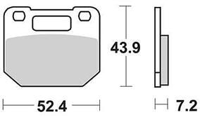 Trw remblokken mcb 556 brake pad mcb 556 organic standard