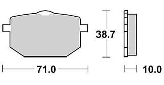Trw remblokken mcb 568 brake pad mcb 568 organic standard